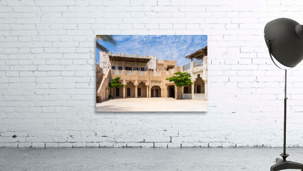 Traditional house in Al Shindagha district and museum in Dubai by Steve Heap