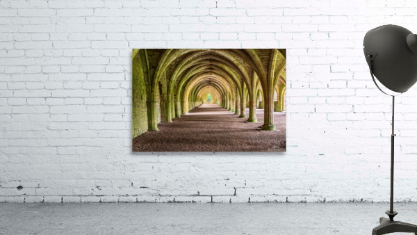Cellarium at Fountains Abbey ruins in Yorkshire England by Steve Heap
