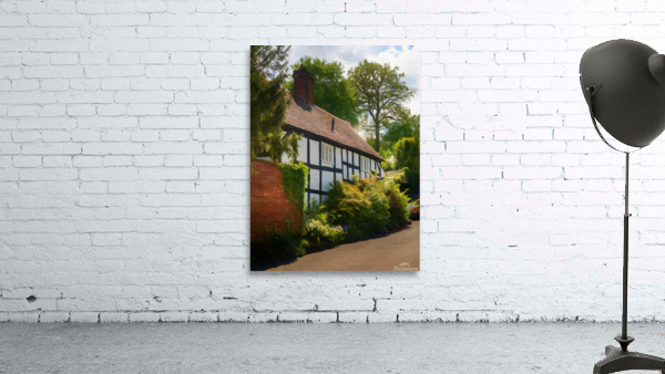 Pastel drawing of tudor home in Ellesmere Shropshire by Steve Heap