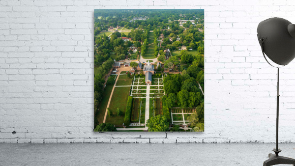 Aerial view of Governors Palace in Williamsburg Virginia by Steve Heap