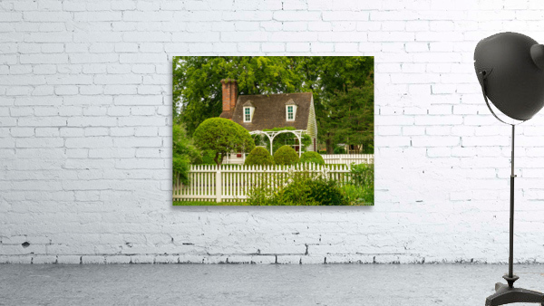 Old cottage and garden in Williamsburg Virginia by Steve Heap