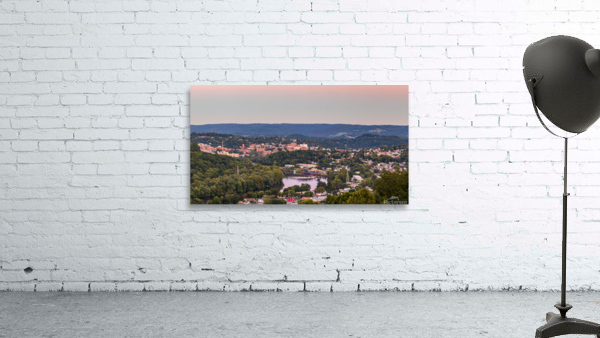 Sunset lights the sky above Morgantown in West Virginia Wall Preview