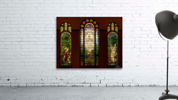 Three beautiful Tiffany stained glass windows from 1896 by Steve Heap