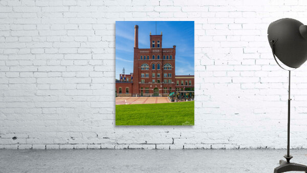 Historic Dubuque Star Brewery alongside Mississippi river by Steve Heap