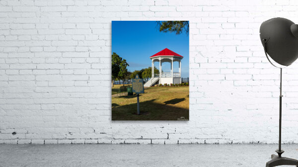 Townscape of Natchez in Mississippi with old bandstand by Steve Heap
