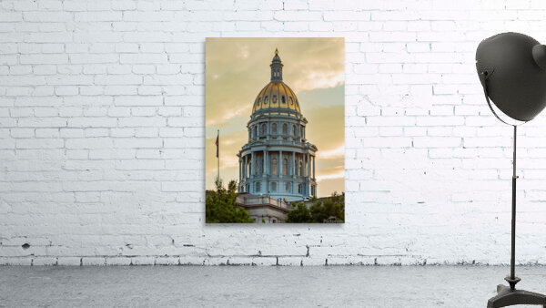 Gold covered dome of State Capitol Denver by Steve Heap