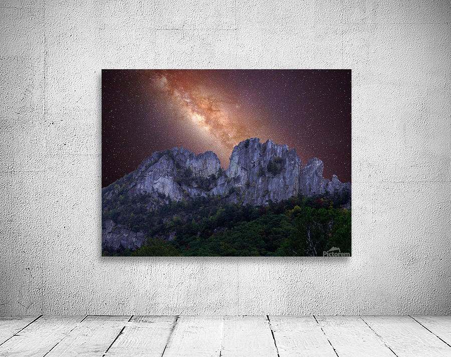 Galaxy over Seneca Rocks in West Virginia by Steve Heap