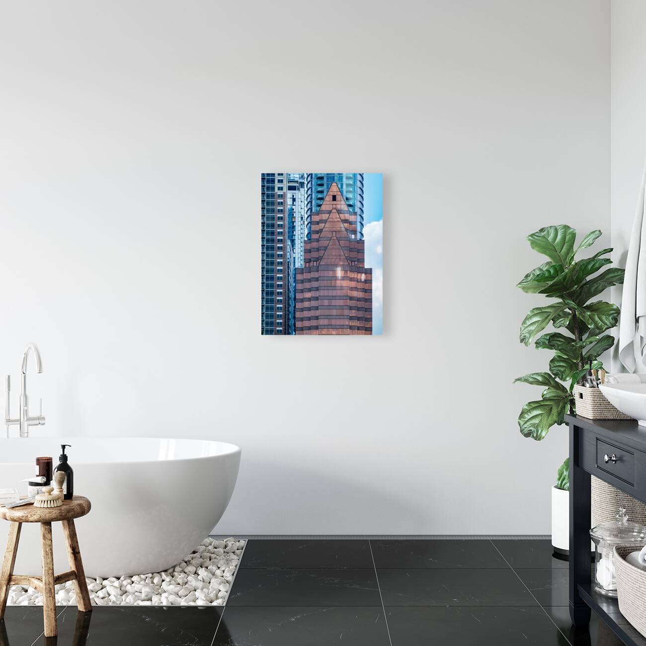 Abstract pattern of Austin Texas from South Congress bridge Reproduction