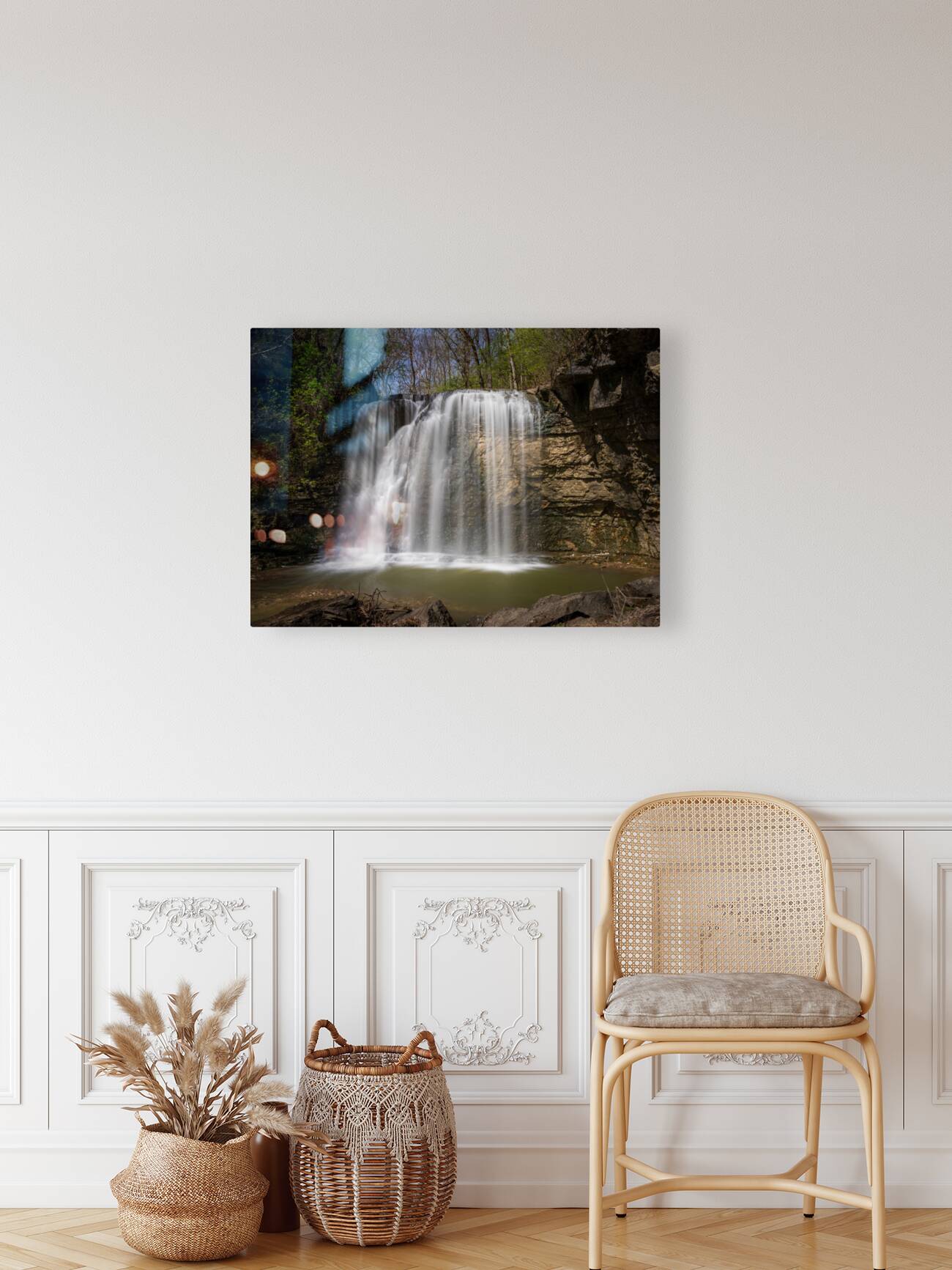 Hayden Run Falls in Dublin Ohio after heavy rain Reproduction