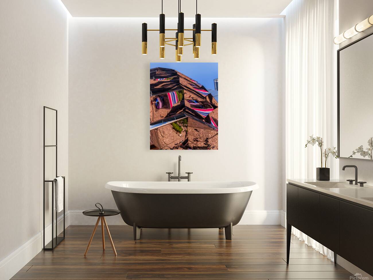 Reflective surface of the Vessel with photographer below Reproduction