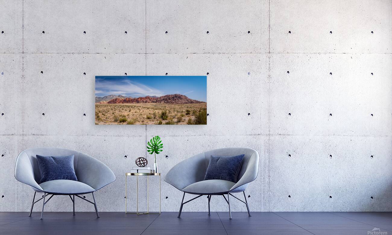 Majestic red rock formations in Red Rock Canyon Nevada from sce Reproduction