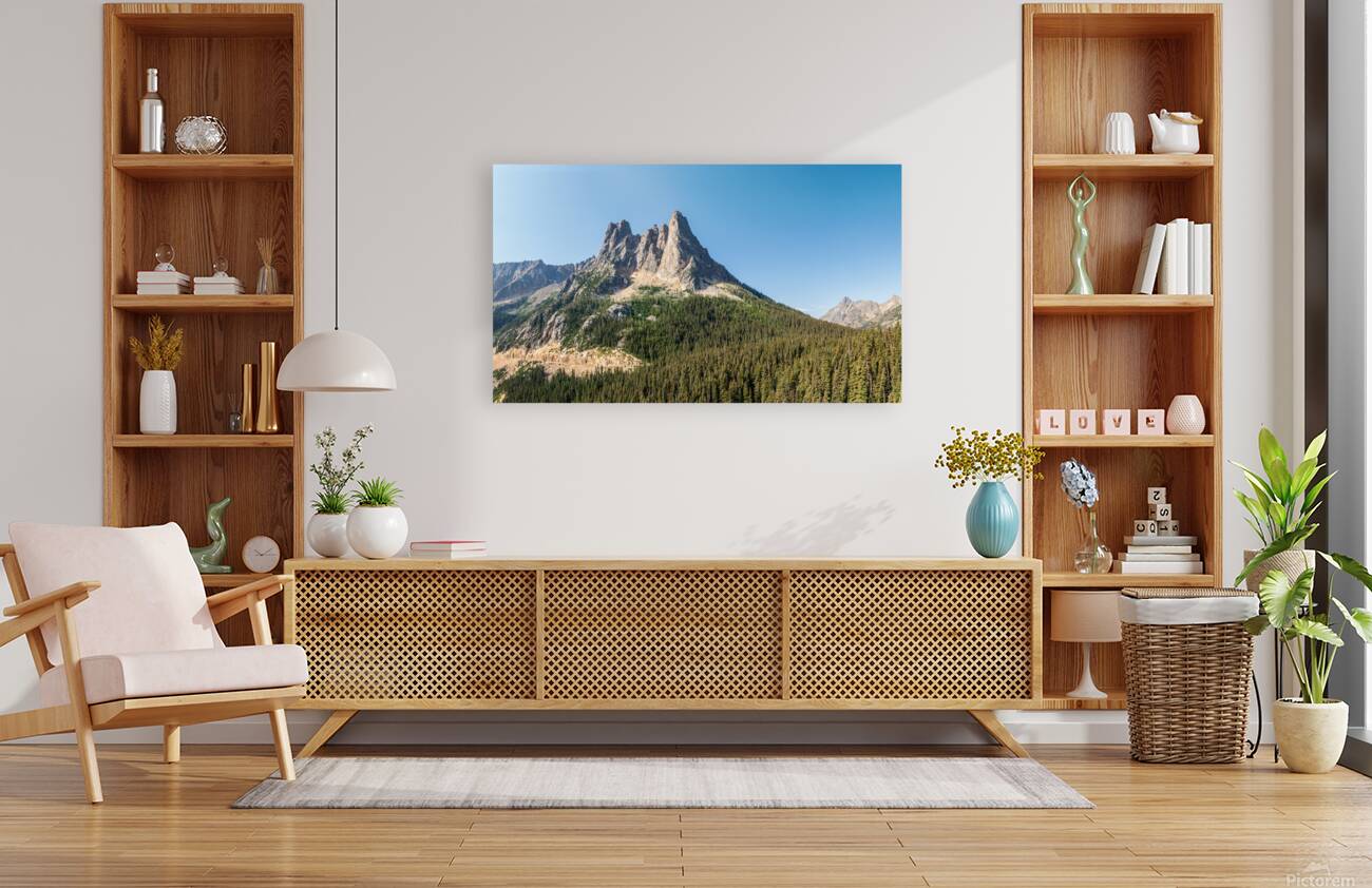 View of the North Cascades Highway looking towards the Washingto Reproduction