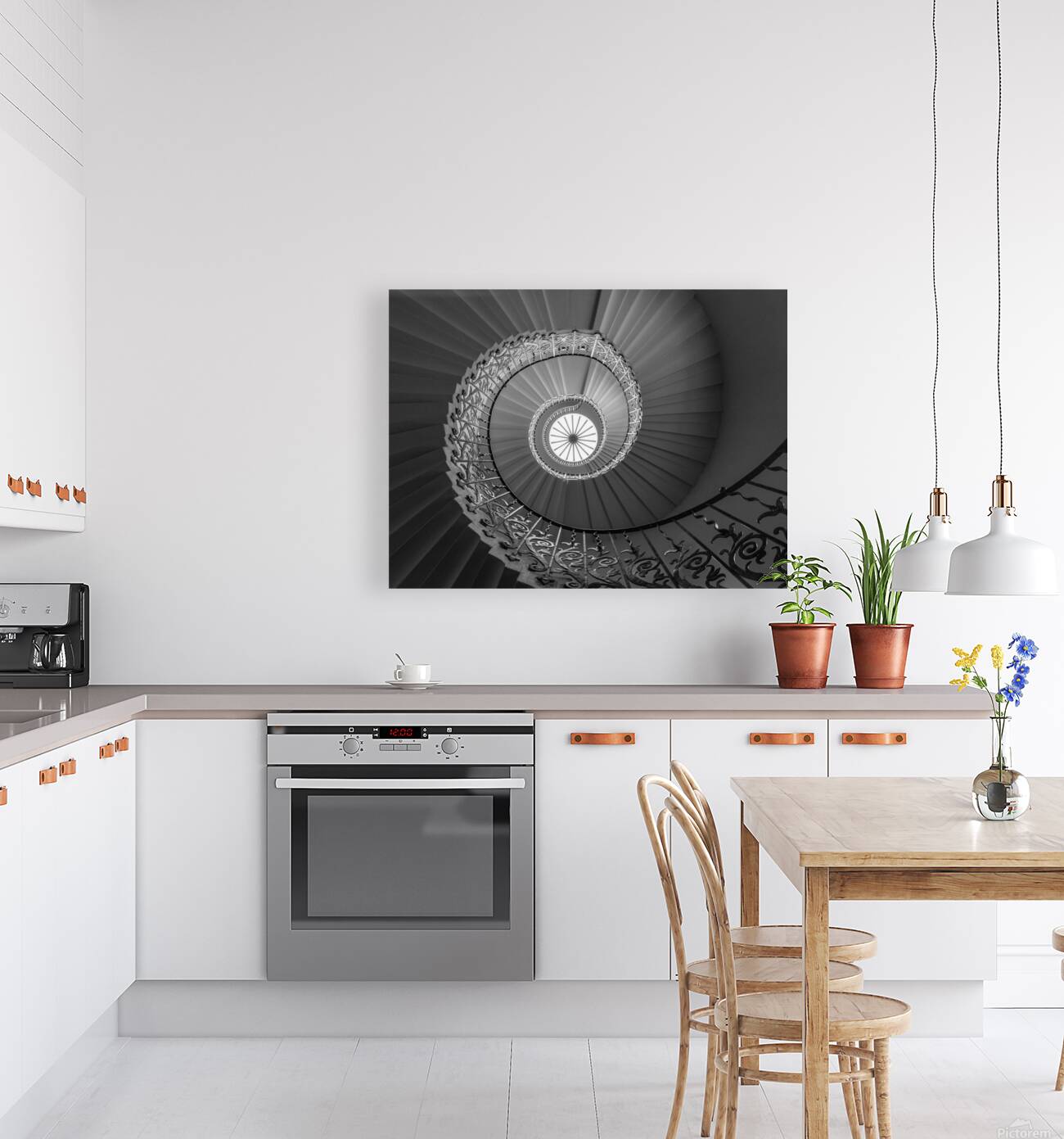 Tulip staircase in Queens Palace in Greenwich Reproduction