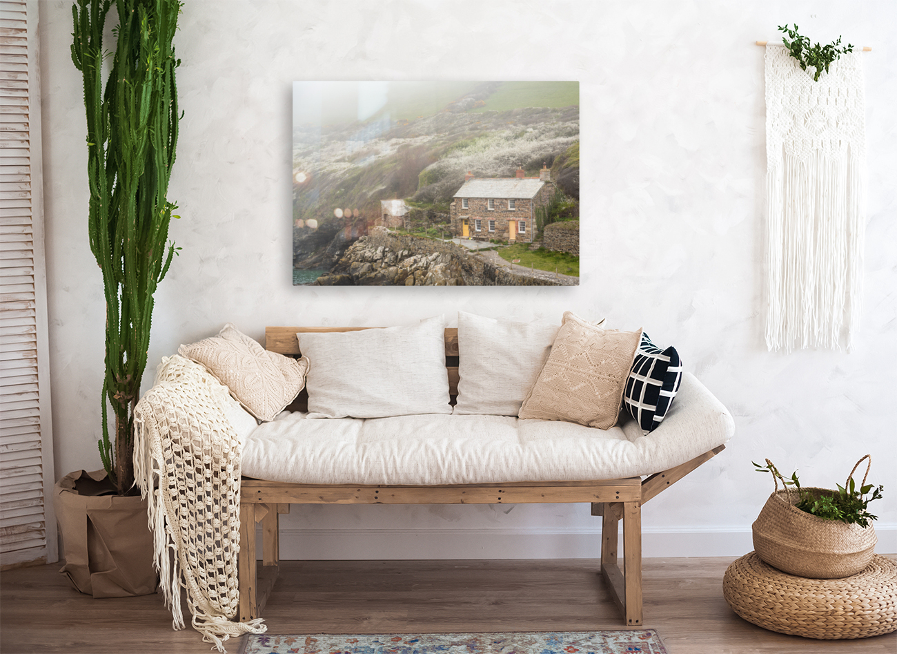 Harbour of Port Quin in Cornwall Reproduction