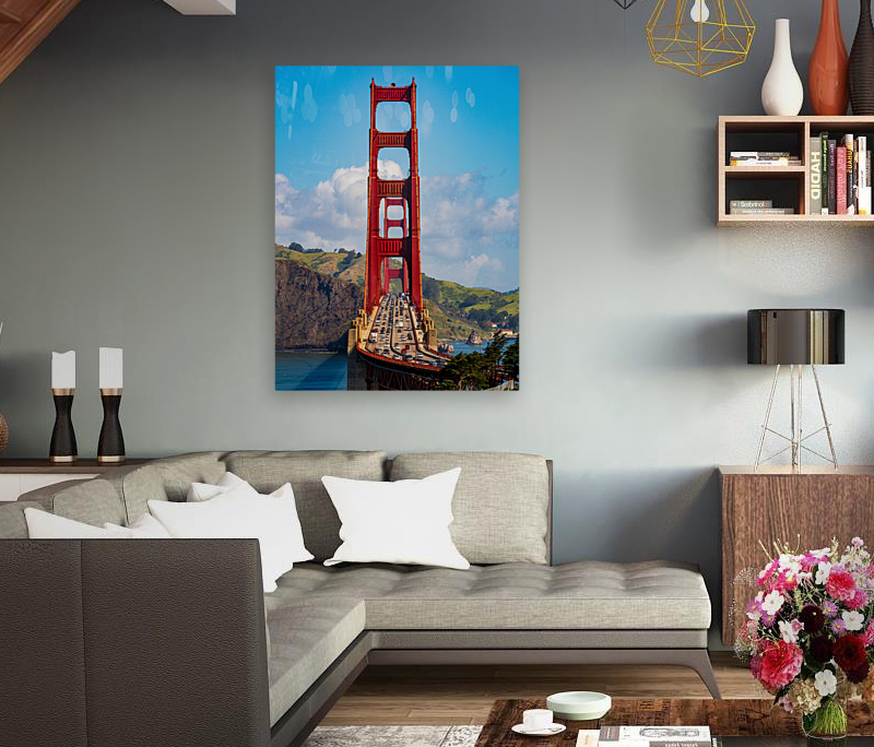 Golden Gate Bridge from state park Reproduction