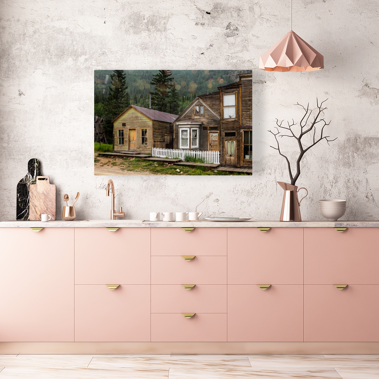 Main street in Ghost Town of St Elmo Reproduction