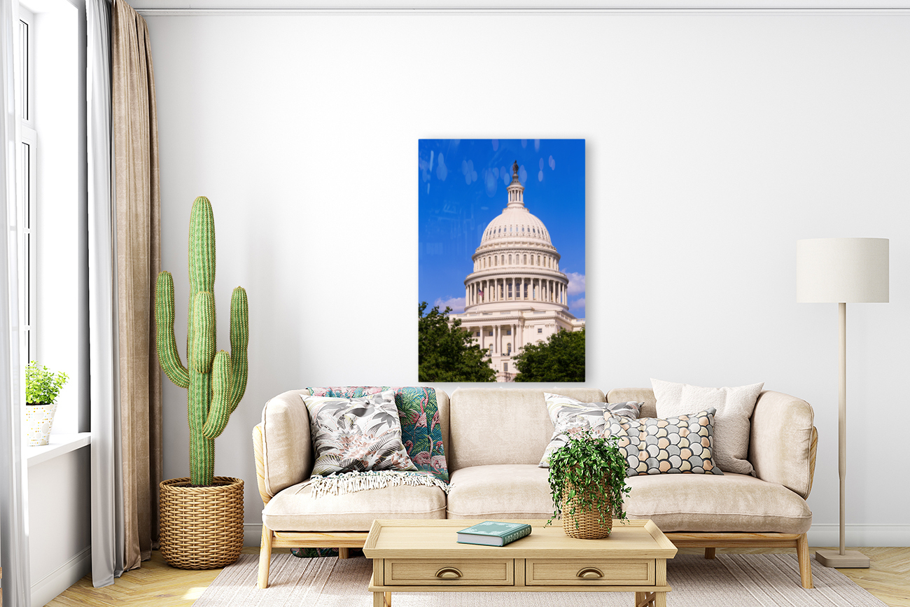 Dome of the Capitol building in Washington DC Reproduction