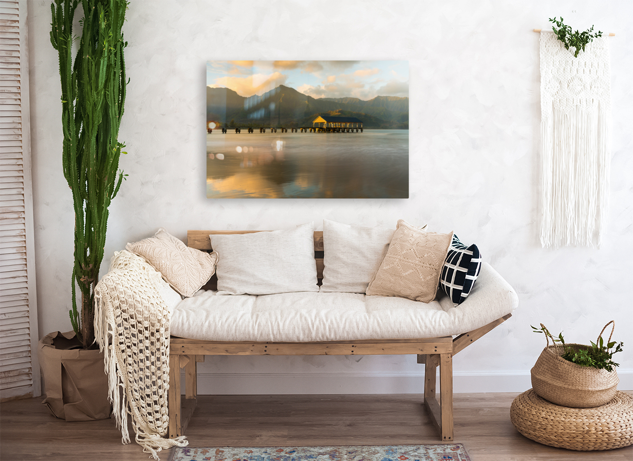 Sunrise over Hanalei Bay Kauai Hawaii Reproduction