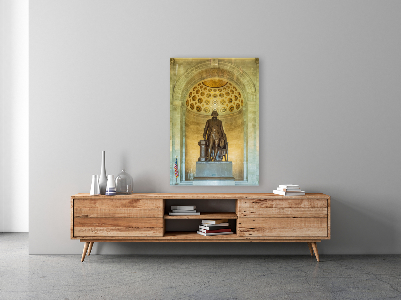 Statue of George Washington in Masonic Memorial Reproduction