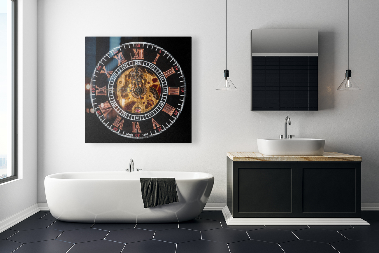 Interior face of antique hand wound watch Reproduction