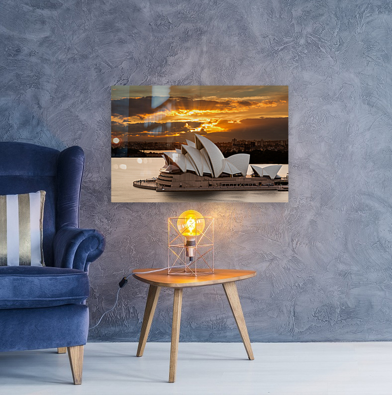 Dramatic dawn photo Sydney Opera House Reproduction
