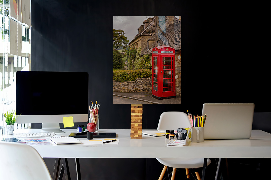 Old houses in Cotswold district of England Reproduction