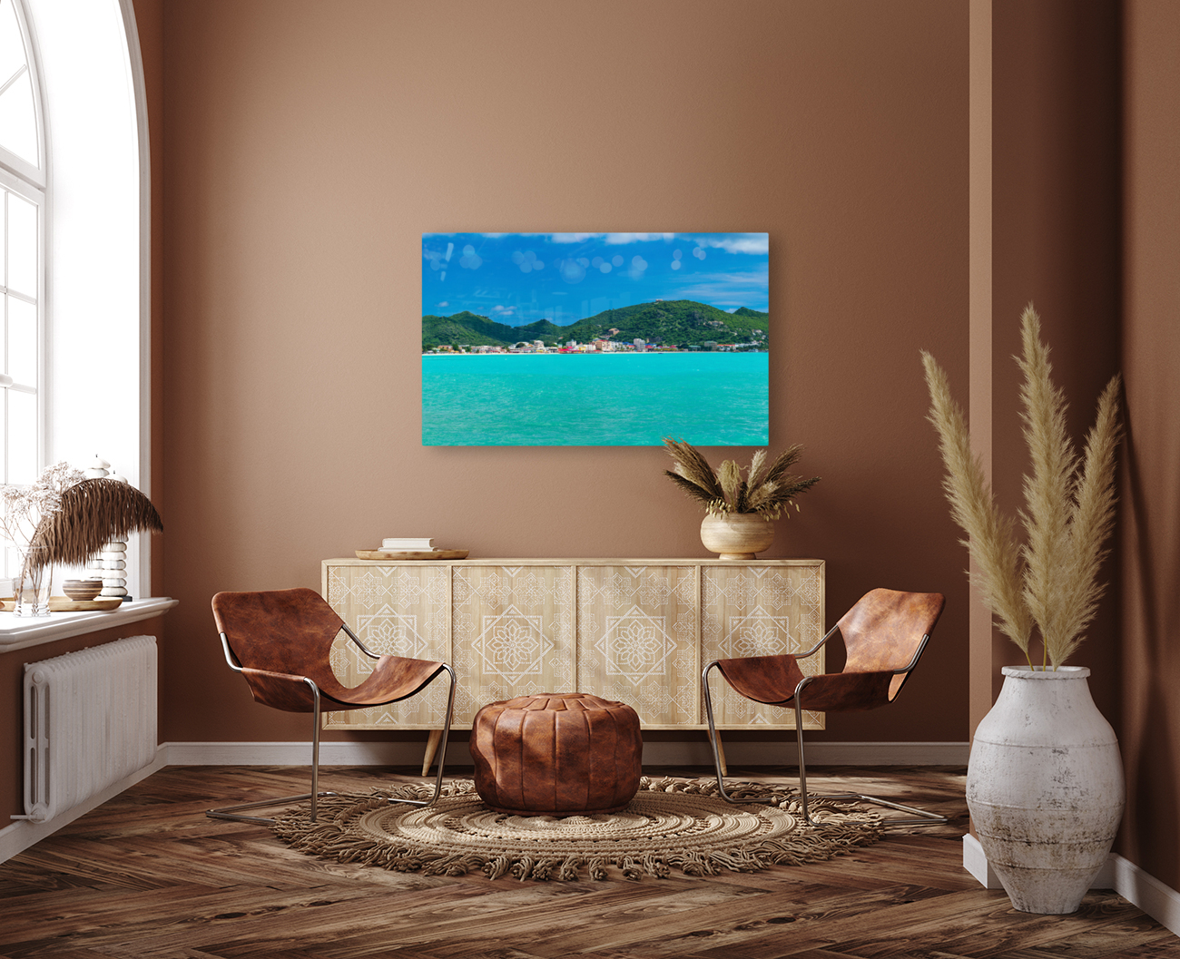 Panorama of Philipsburg Sint Maarten Reproduction