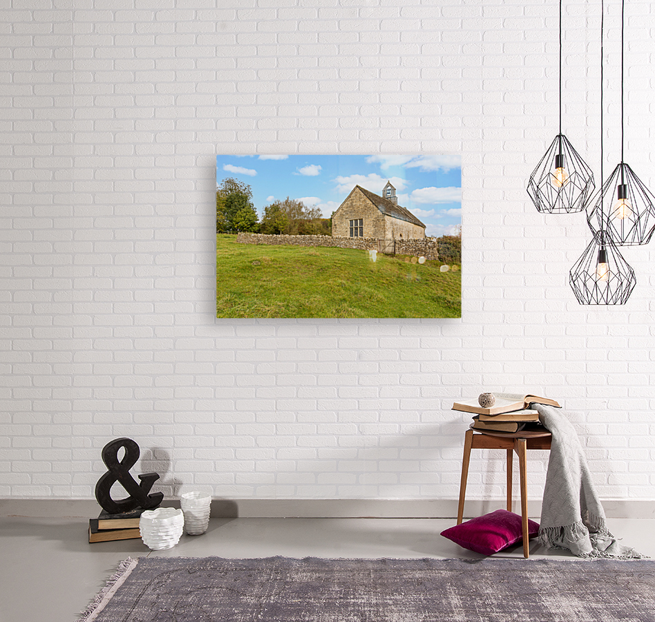 Exterior of St Oswald parish church Widford Reproduction