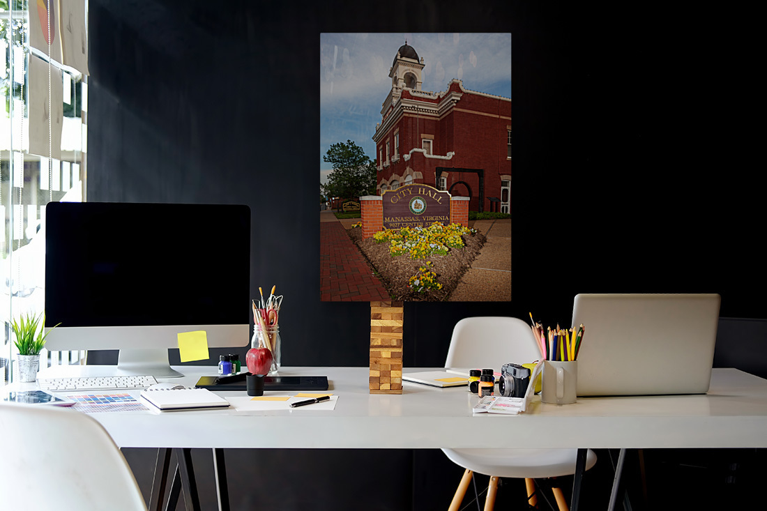 Manassas City Hall in Virginia Reproduction