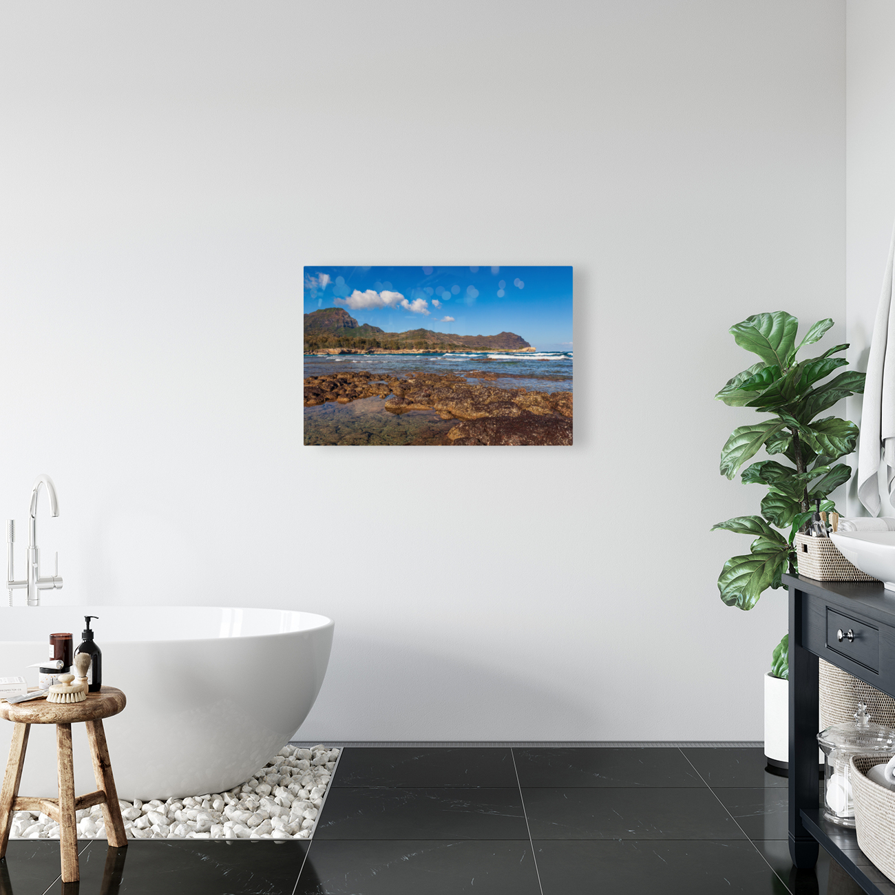 Mahaulepu beach in Kauai Reproduction