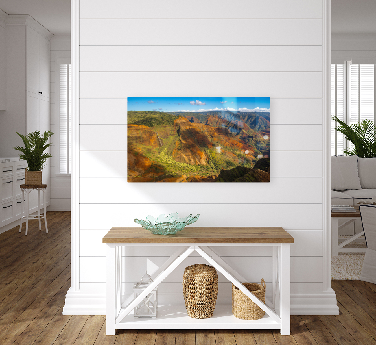 Garden Island of Kauai from helicopter tour Reproduction