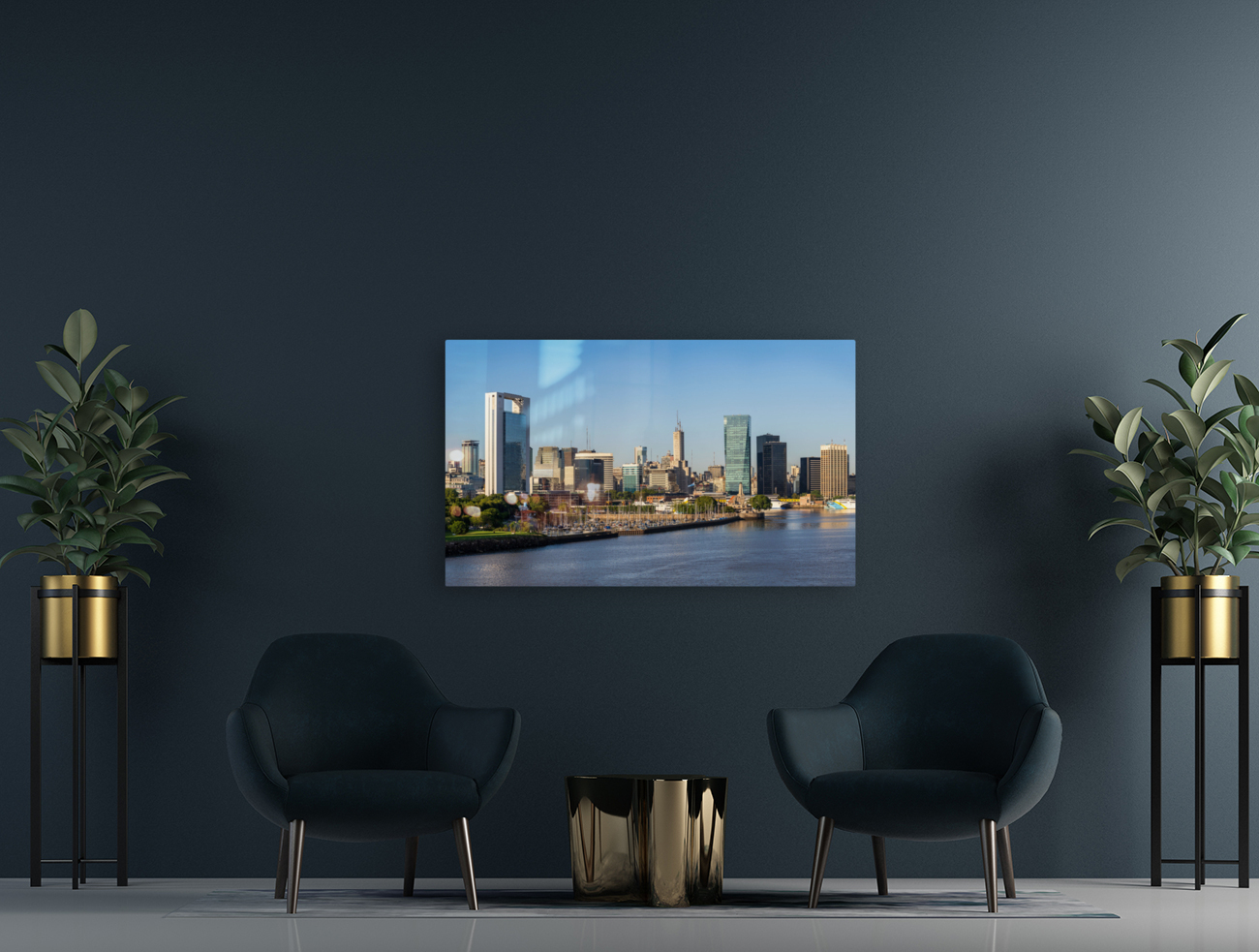 Marina for yachts in the city of Buenos Aires in Argentina Reproduction