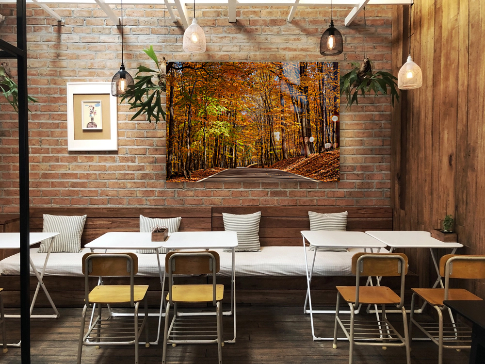 Road leading to Coopers Rock state park Reproduction