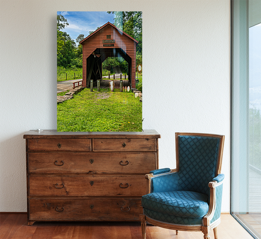 Dents Run Covered bridge near Morgantown WV Reproduction