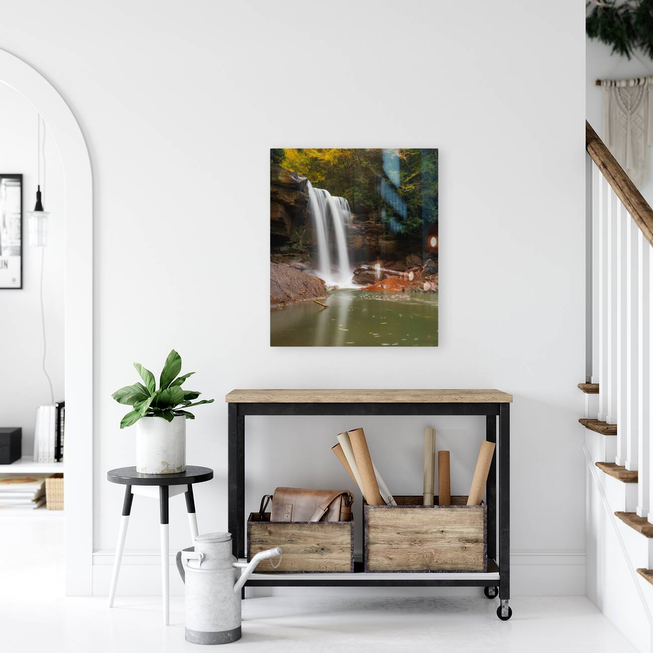 Douglas Falls near Blackwater Canyon trail near Thomas WV Reproduction