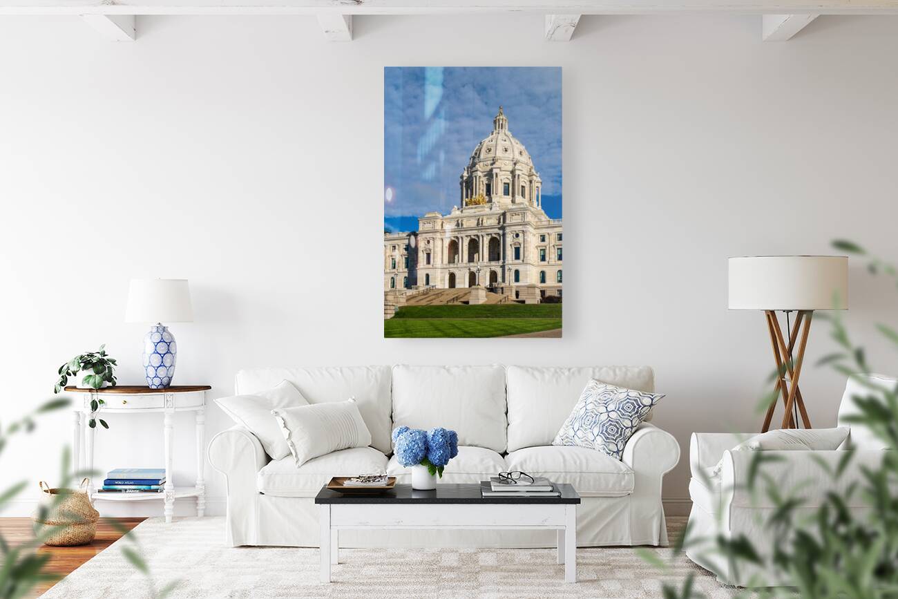 Facade of the State Capitol building in St Paul Minnesota Reproduction