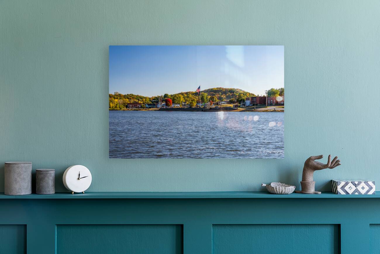 The small town of Louisiana MO on the banks of the Mississippi R Reproduction