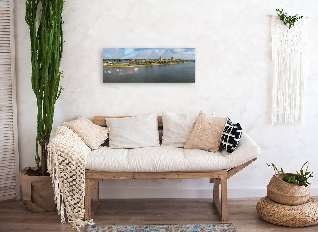 Modern Woodmen Park and downtown of Davenport IA Reproduction