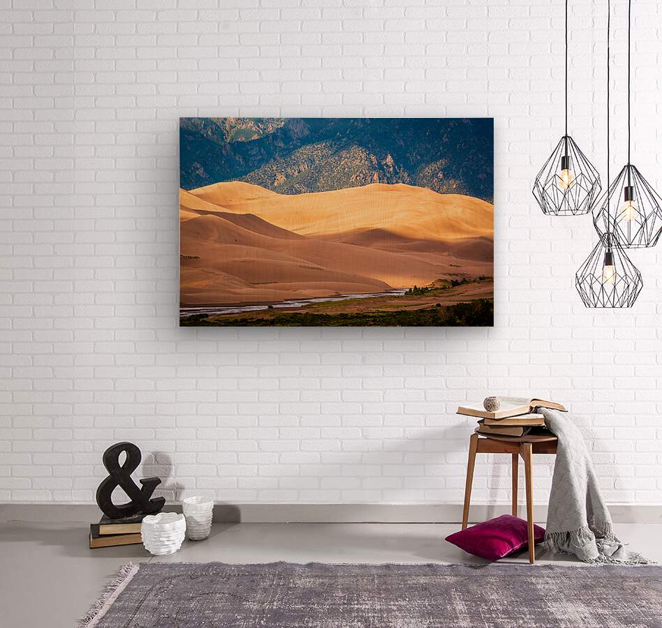 Detail of Great Sand Dunes NP   Wood print
