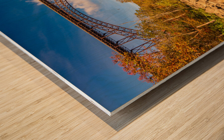 New River Gorge Bridge in West Virginia Wood print