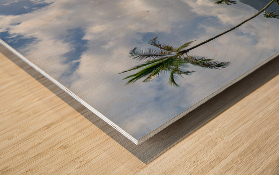 Waioli Huiia Church stands in Hanalei Kauai with the majestic  Wood print