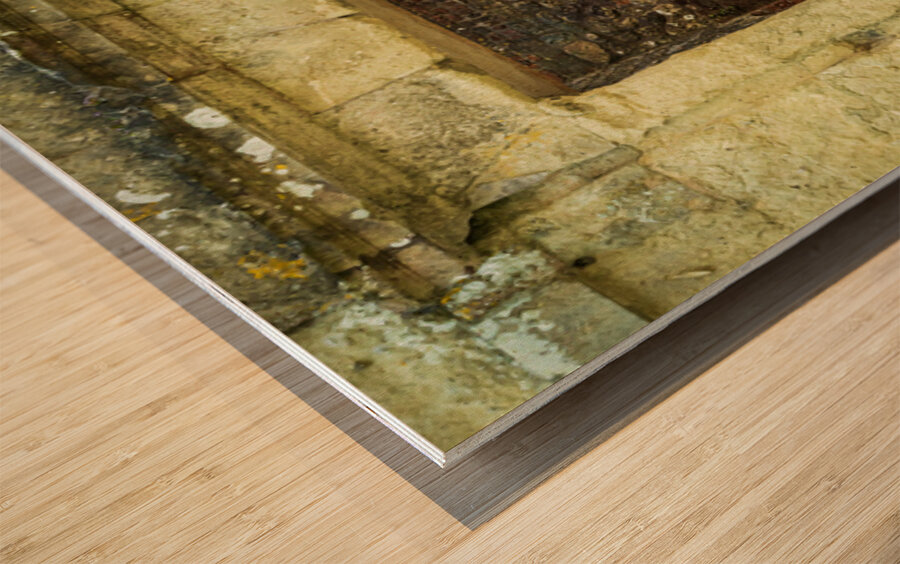 Interior doors and corridors of Appuldurcombe Hall Wroxall on I Wood print