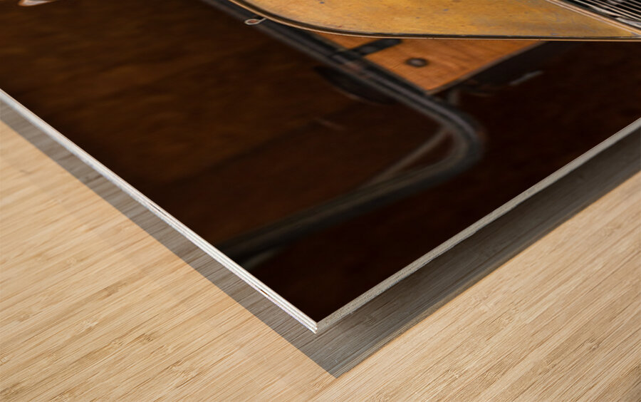 Radiator and front of historic Ford Model T car or truck Wood print