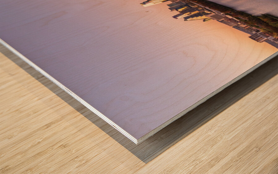 Lady Bird Lake view of Austin Skyline in 2026 Wood print