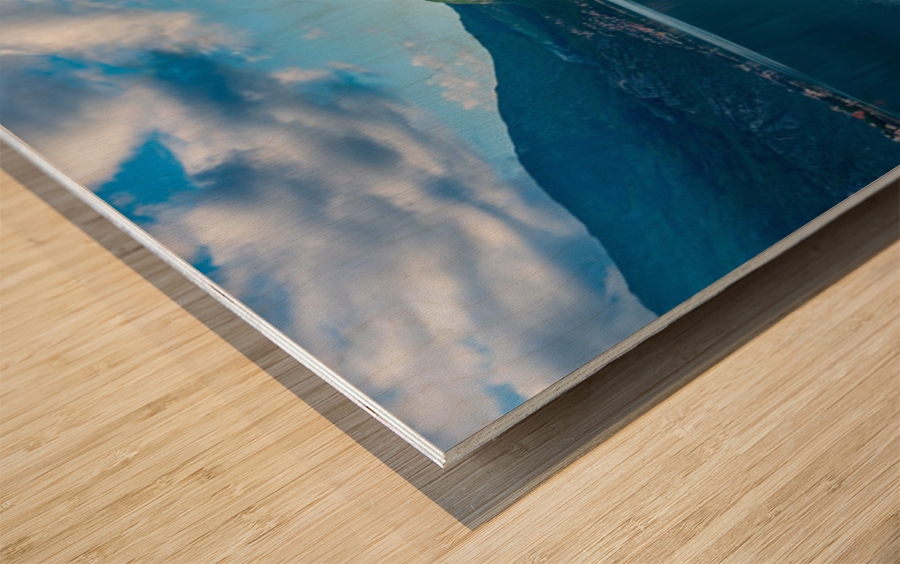 Town of Prcanj on the Bay of Kotor in Montenegro Wood print