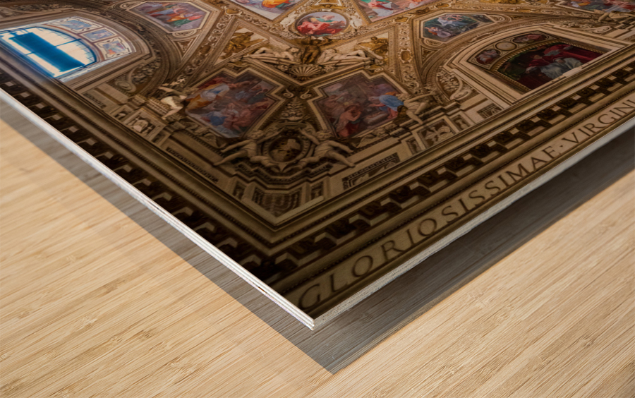 Side Chapel of the Basilica of St Mary in Trastevere Wood print