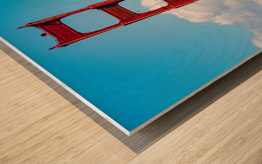 Golden Gate Bridge from state park Wood print