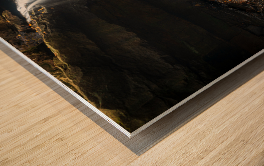 Waterfall on Deckers Creek near Masontown Wood print