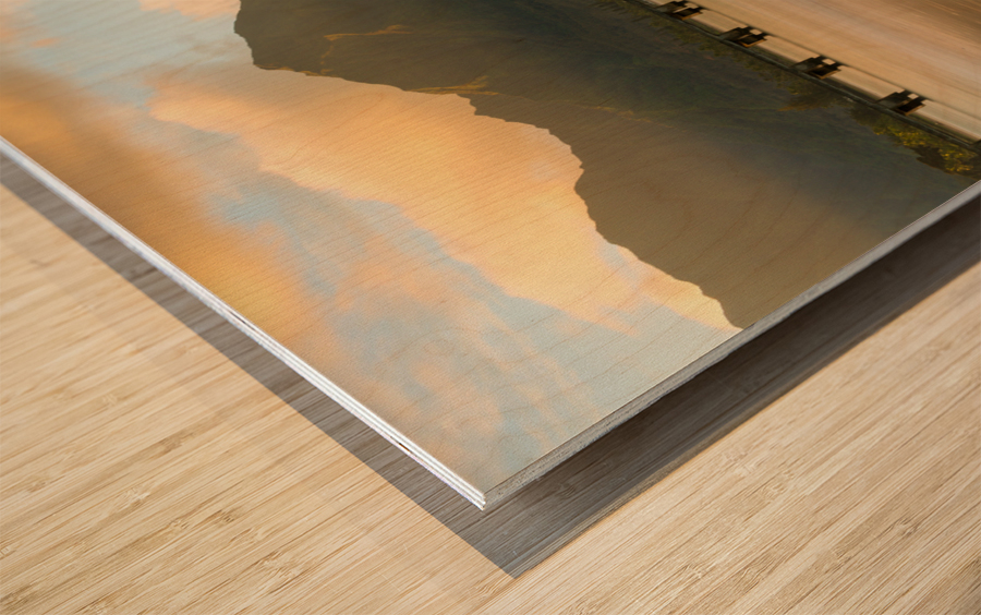 Sunrise over Hanalei Bay Kauai Hawaii Wood print