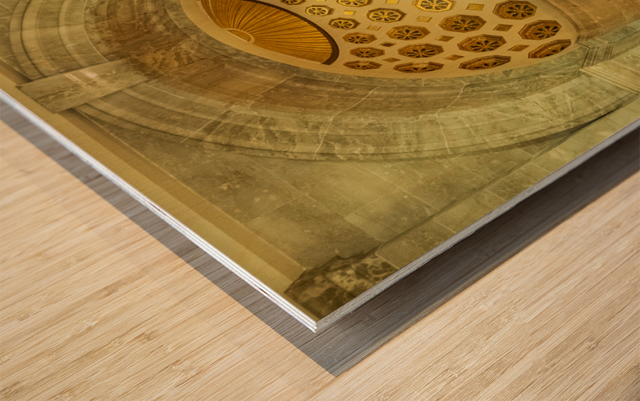 Statue of George Washington in Masonic Memorial Wood print